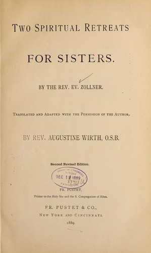 Two spiritual retreats for sisters...