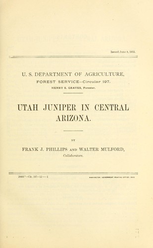 Utah juniper in central Arizona