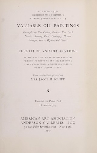 Valuable oil paintings