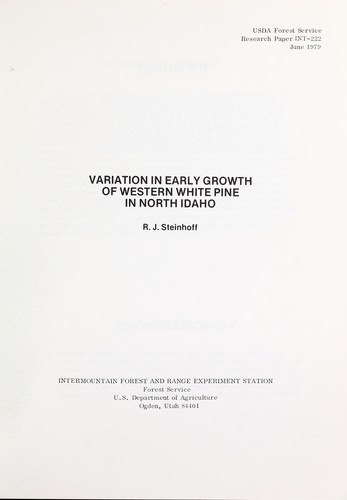 Variation in early growth of western white pine in north Idaho