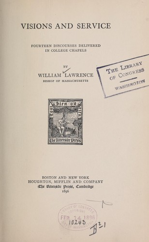 Visions and service...