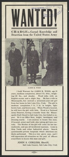 Wanted! Charge, Carnal knowledge and desertion from the United States Army