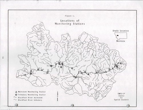 Water quality investigations in the Blackfoot River drainage, Montana