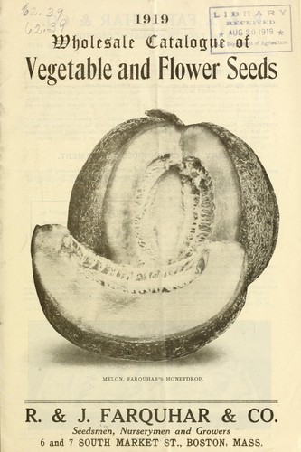 Wholesale catalogue of vegetable and flower seeds