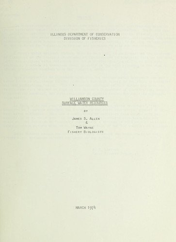 Williamson County surface water resources