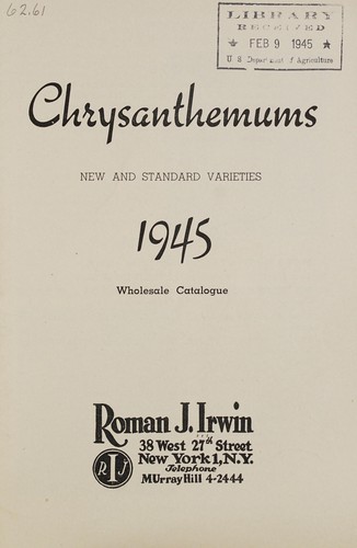 Chrysanthemums new and standard varieties