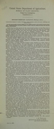 Drought-resistant alfalfas (Medicago sativa)