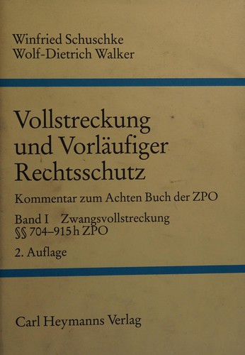 Vollstreckung und vorläufiger Rechtsschutz