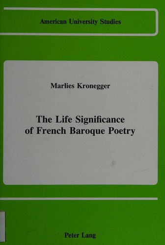 The life significance of French Baroque poetry