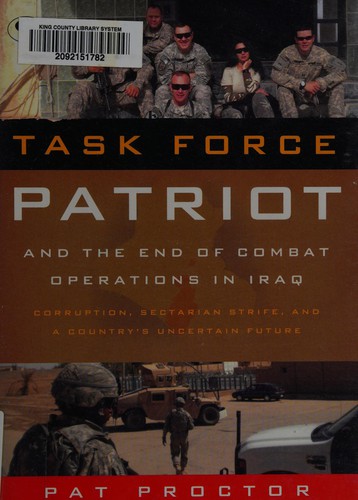Task Force Patriot and the end of combat operations in Iraq
