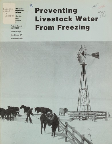 Preventing livestock water from freezing