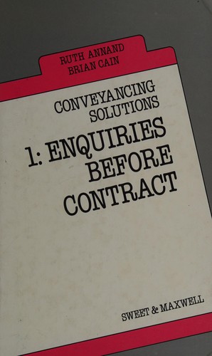 Enquiries Before Contract (Conveyancing Solutions)