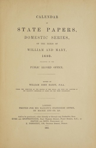 Calendar of state papers