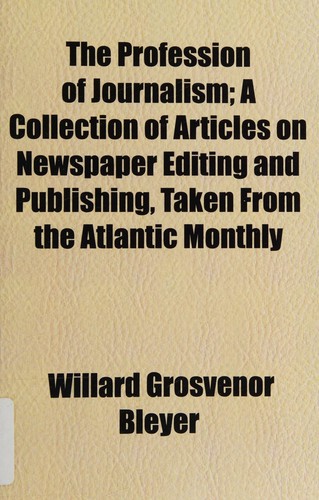 The profession of journalism