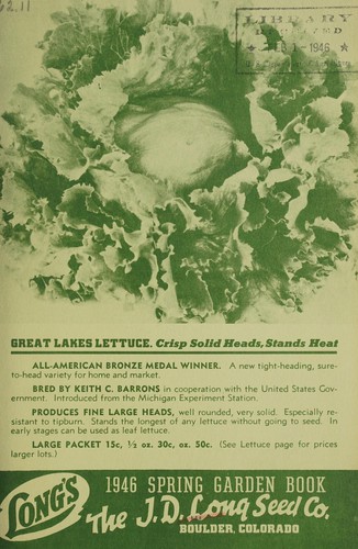 Long's 1946 spring garden book
