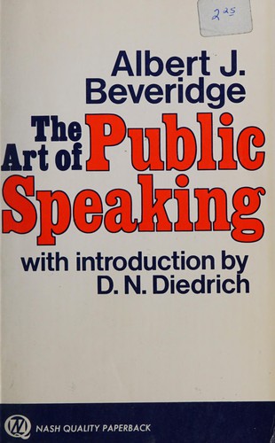 The art of public speaking.