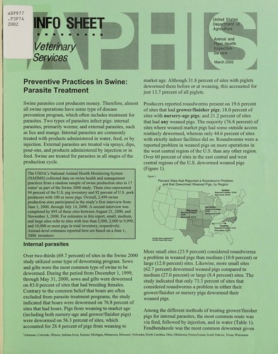 Preventive practices in swine