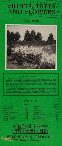 Fruits, trees and flowers, fall 1946