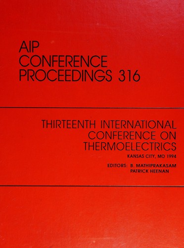 Thirteenth International Conference on Thermoelectrics