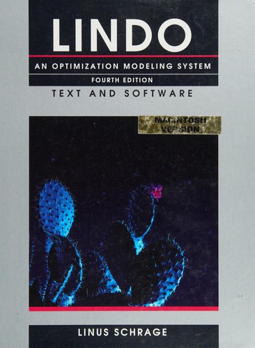 Lindo an Optimization Modeling System