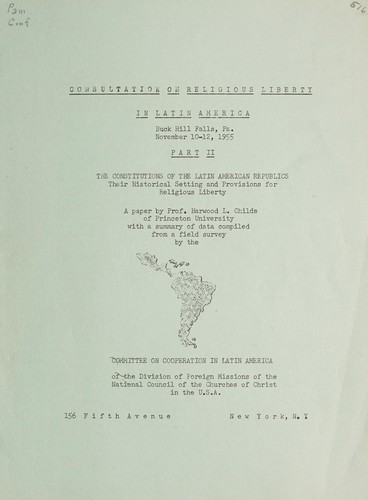 The constitutions of the Latin American republics