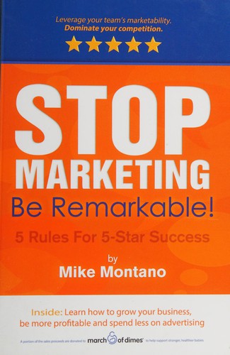 Stop marketing. Be remarkable!