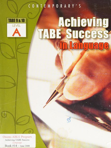 Achieving TABE Success in Language, Level a Workbook
