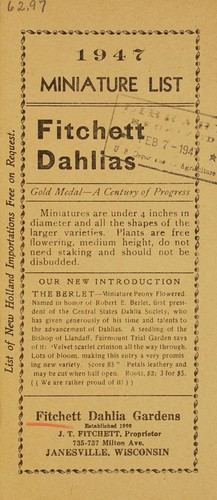 1947 Miniature list