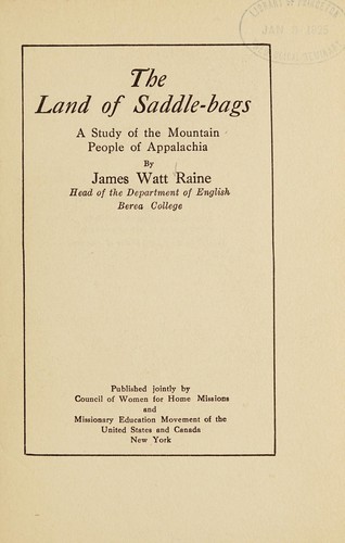 The land of saddle-bags