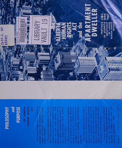 Alberta Human Rights Act and the apartment dweller