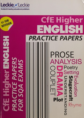 Higher English practice papers for SQA exams