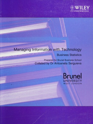 Managing Information with Technology Business Statistics