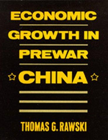 Economic growth in prewar China