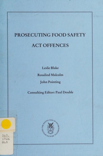 Prosecuting Food Safety Act offences