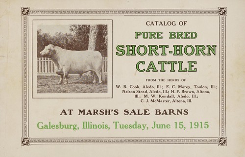 Catalog of pure bred short-horn cattle