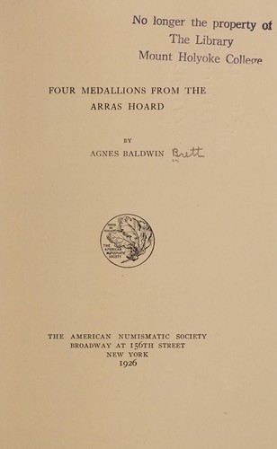 Four medallions from the Arras hoard