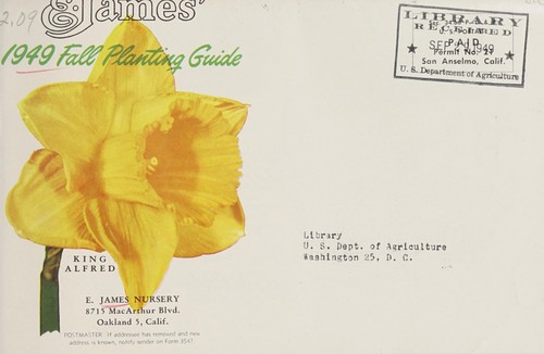 E. James' 1949 fall planting guide