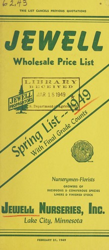 Jewell wholesale price list