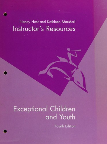 Instructor's resources Hunt/Marshall Exceptional children and youth