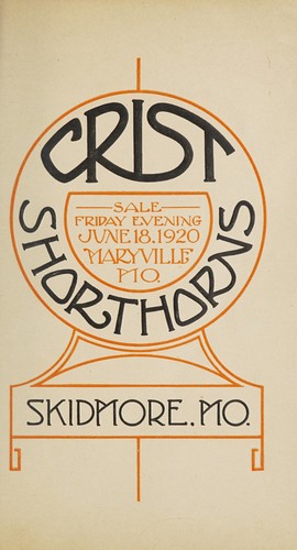 Annual sale offering of Crist shorthorns