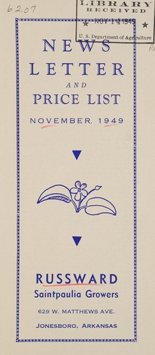 Newsletter and price list