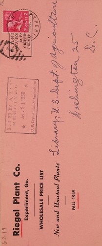 Wholesale price list, fall 1949