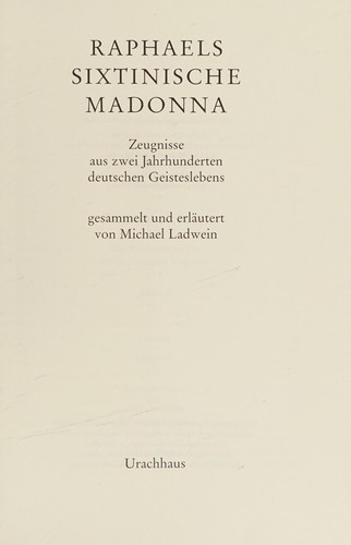 Raphaels Sixtinische Madonna