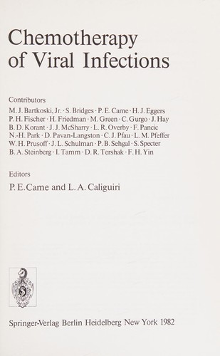 Chemotherapy of viral infections