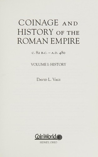 Coinage and history of the Roman Empire, c. 82 B.C.--A.D. 480