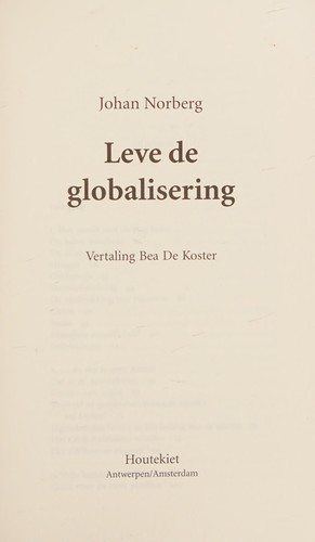 Leve de globalisering