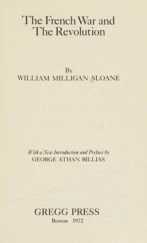 The French war and the Revolution.