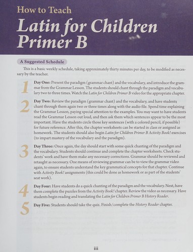 Latin for Children Primer B; Classical or Ecclesiastical Pronunciation