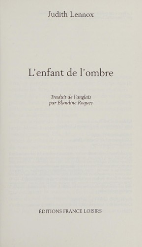 L'enfant de l'ombre