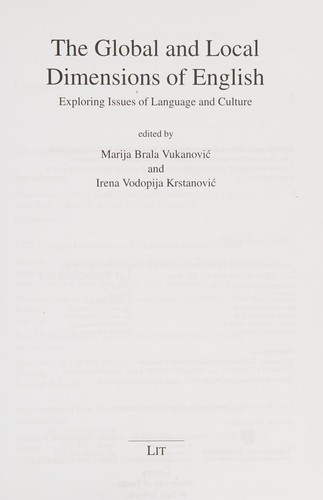 The global and local dimensions of English